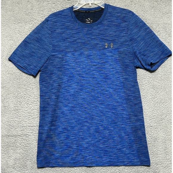 Under Armour Other - Under Armour Threadborne Shirt‎ Mens M Blue Performance Heatgear Heather